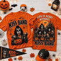 Kiss Band Life Is Scary Halloween T-Shirt Kiss Band Merch Gifts For Brother - Merchluma
