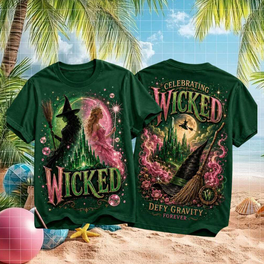 Wicked Musical 2026 Anniversary Celebration Defy Gravity Broadway T-Shirt Wicked Merch Gift - Merchluma