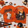 Snoopy Ghost Costume Halloween Spooky Nights T Shirt Snoopy Ghost Merch Gift Ideas For Husband - Merchluma