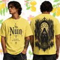 The Nun T-Shirt Horror Movie Gothic Dark Religious Statue Cinematic Apparel Present - Merchluma