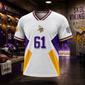 Minnesota Vikings Est 61 V-Neck Shirt Minnesota Vikings Merch Gift For Fans - Merchluma