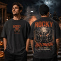 Rocky Halloween Fight Night Charcoal T-Shirt The Rocky Horror Picture Show Shirt Gifts For Fans - Merchluma