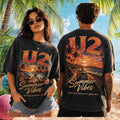 U2 Summer Vibes Sunset Road Trip Retro Beach T-Shirt U2 Summer Merch Fan Gift - Merchluma