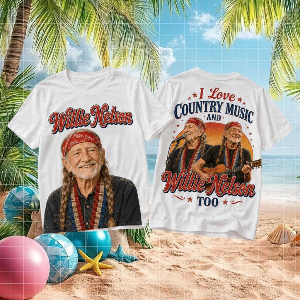 Willie Nelson Country Music Legend Tour 2026 T-Shirt Willie Nelson Merch Birthday Gift - Merchluma