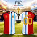Custom Spain Vs Argentina Merch World Cup 2026 Final T-Shirt Birthday Present For Husband - Merchluma