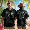 The Matrix Neo Action Hawaiian Shirt Digital Code Green Summer Casual Aloha Shirt Gift Ideas - Merchluma
