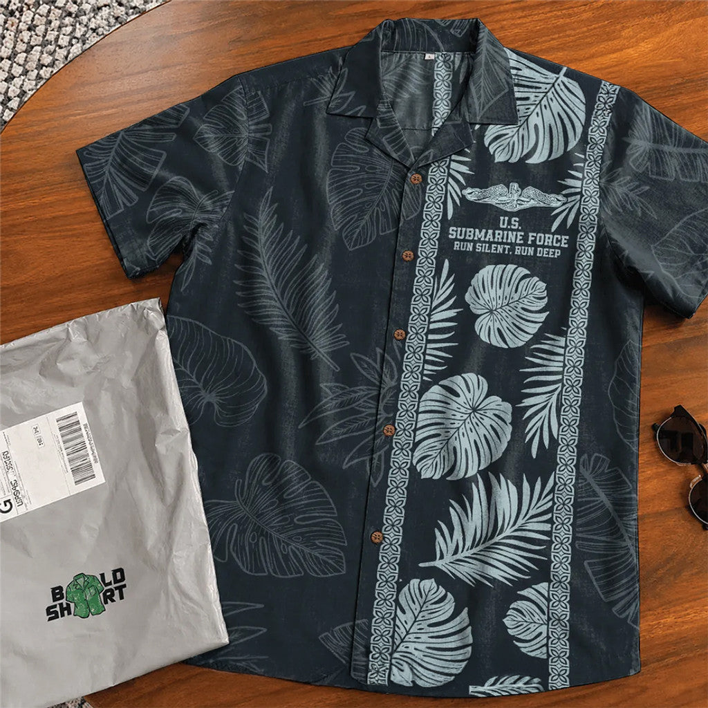 US Navy Submarine Hawaiian Shirt US Navy Merch Birthday Gift Ideas For Husband - Merchluma