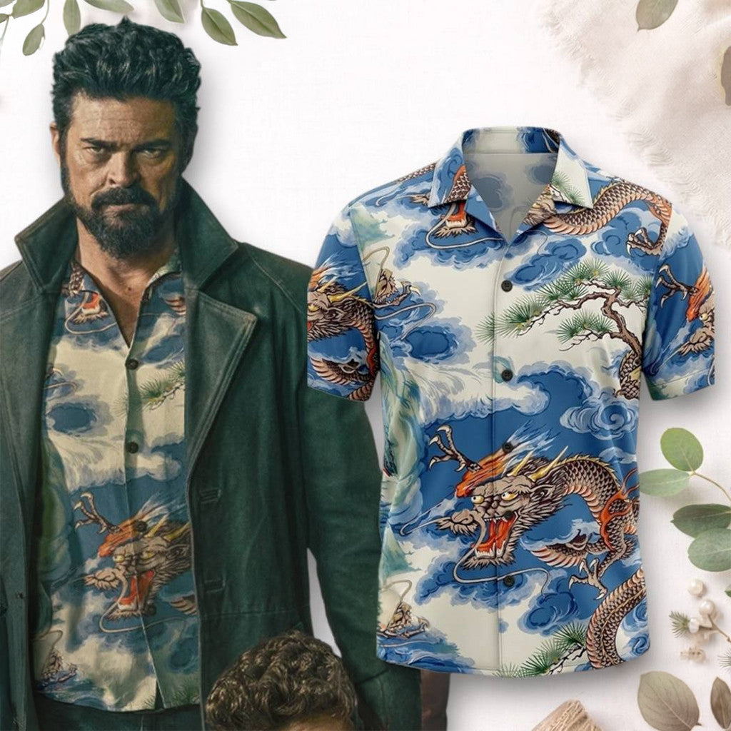 The Boys Season 5 Merch Billy Butcher Japanese Dragon 2026 Hawaiian Shirt Birthday Gift - Merchluma