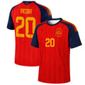 #20 Pedri Spain Jersey Spain 2-Star World Cup 2026 Champions Merch Spain Home Jersey Fan Gifts - Merchluma