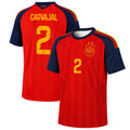 Dani Carvajal Jersey Shirt Spain 2-Star World Cup Champions 2026 Merch #2 Home Jersey Fan Gear - Merchluma