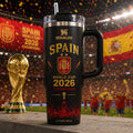 Spain World Cup Champions Merch Spain 2026 World Cup Champions La Furia Roja Stanley Tumbler - Merchluma