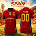 Personalized Spain World Cup Champions Jersey Shirt 2026 Spain Champions Merch FIFA Gift For Fan - Merchluma