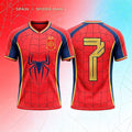 Spain National Football Team x Spider-Man Golden Red Jersey Spain World Cup 2026 Merch Fan Gift - Merchluma