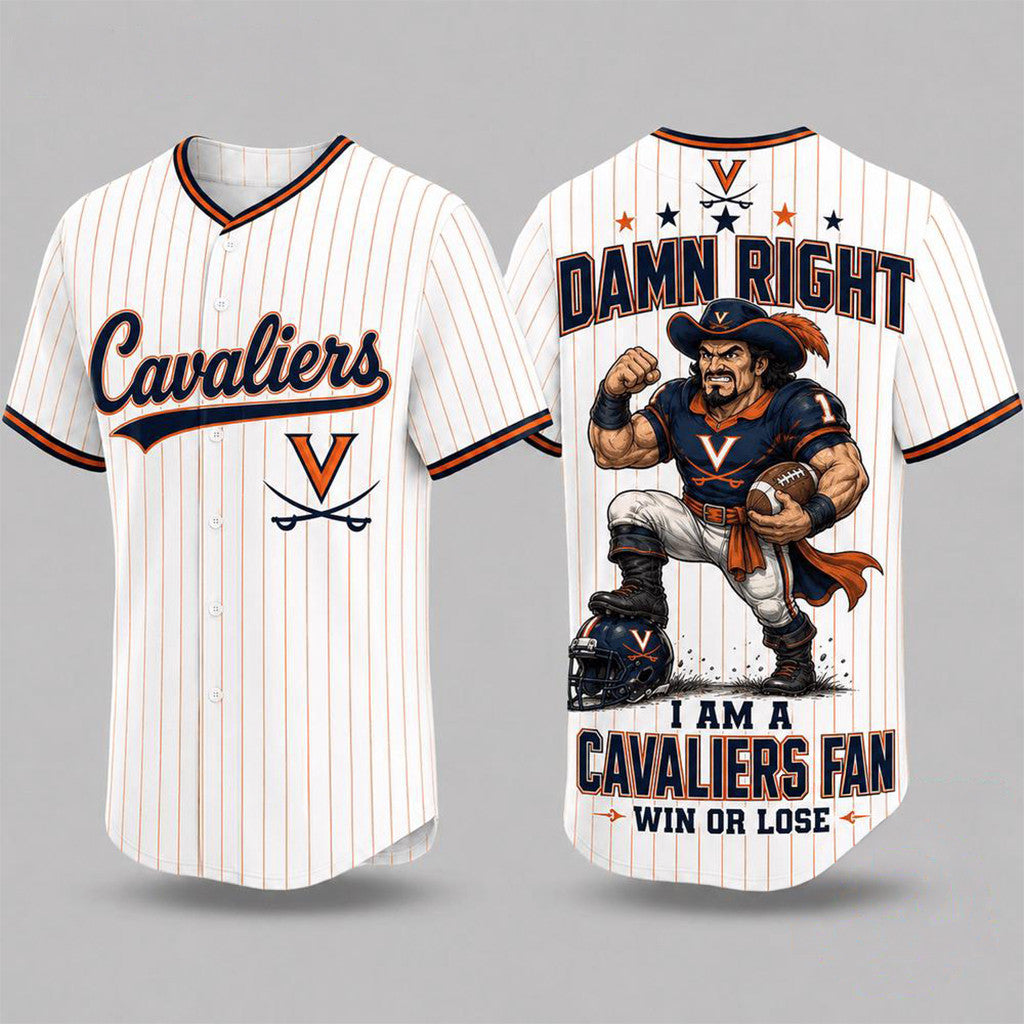 Virginia Cavaliers Mascot Forever Loyal Fan Baseball Jersey Cleveland Cavaliers Merch Present - Merchluma