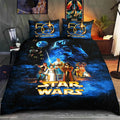 Star Wars 50th Anniversary Darth Vader Bedding Set Star Wars Merch Unique Gift For Him Birthday - Merchluma