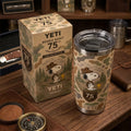 YETI X Snoopy Beagle Scout 75th Anniversary Camo Tumbler YETI X Snoopy Merch Best Gifts - Merchluma