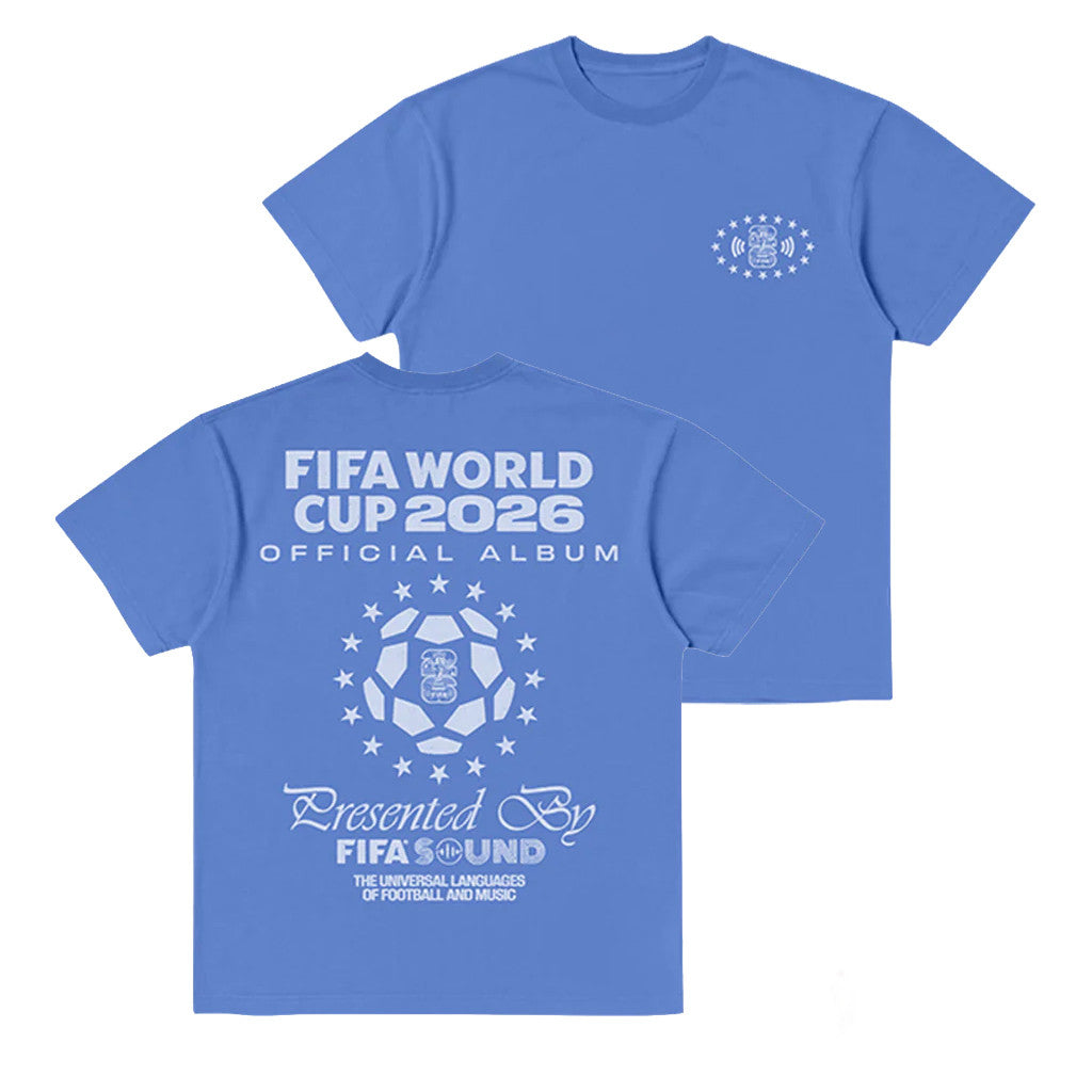 FIFA World Cup 2026 Merch Album Blue FIFA Sound T-Shirt WC Halftime Show Merch Fan Gifts - Merchluma