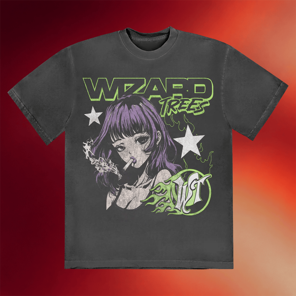 Wizard Trees Merch 2026 Anime T-Shirt Smoking Girl Shirt Gift For Brothers - Merchluma