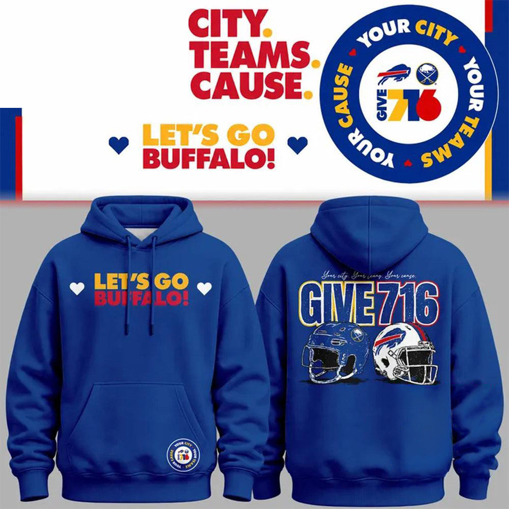 Your City Your Teams Your Cause For Buffalo Bills Hoodie Buffalo Sabres 2026 Merch Fan Gift - Merchluma