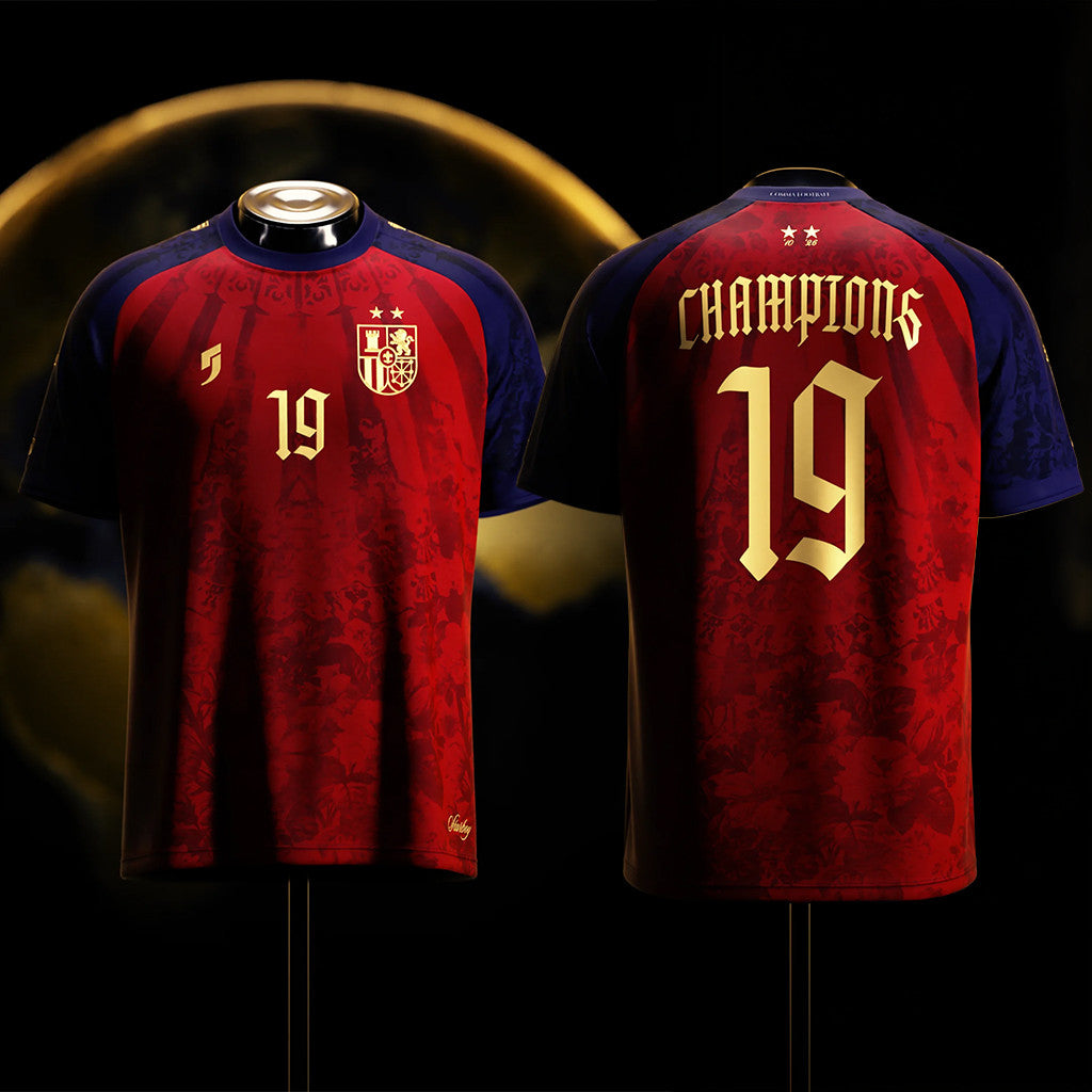 Lamine Yamal Jersey Shirt Spain World Cup Champions Merch 2026 #19 Starboy Jersey Gift For Fans - Merchluma
