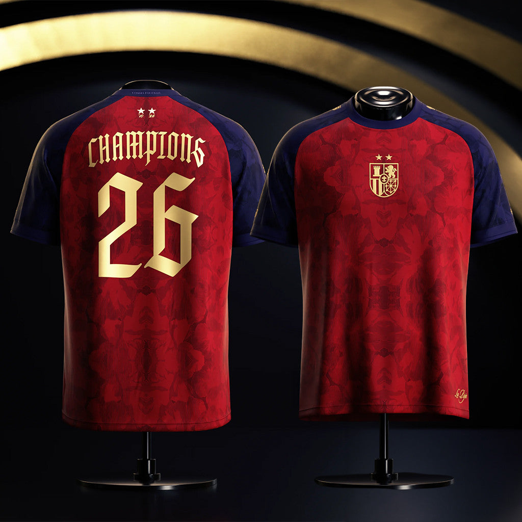 Spain 2026 World Cup Champions Jersey Spain World Champions Merch Gift For Football Lovers - Merchluma