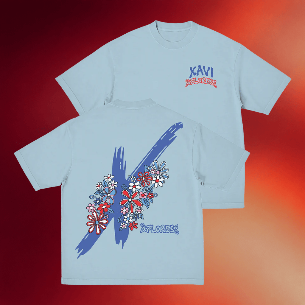Xavi Merch 2026 Flores T-Shirt Xavi Mexican Singer Shirt Music Lover Gifts For Her - Merchluma