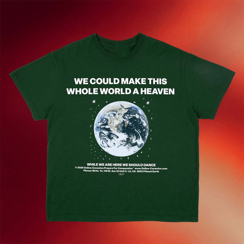 Online Ceramics Merch 2026 We Could Make This Whole World A Heaven T-shirt Gifts For BFF - Merchluma