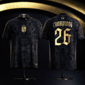 Spain 2026 World Cup Champions Merch Spain World Cup Champions Jersey Black Football Fan Apparel - Merchluma