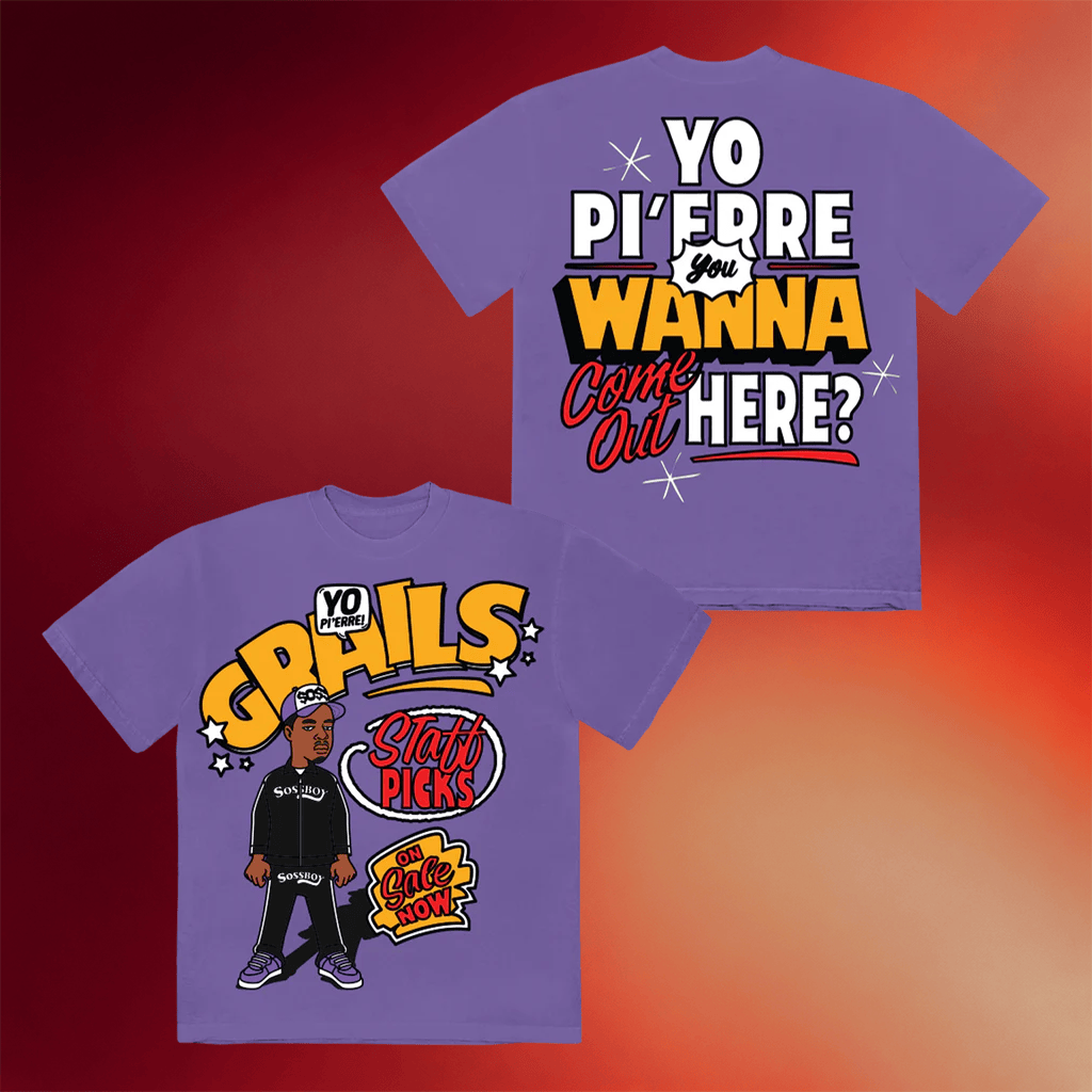 Yo Pi'erre Merch 2026 Grails T-Shirt Pi'erre Bourne Merch Best Gifts For Rapper Fans - Merchluma