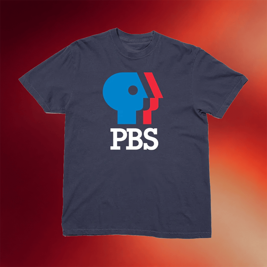 PBS Merch PBS 1980s Logo T-Shirt Shirt Public Broadcasting Service Shirts Gifts For Brother - Merchluma