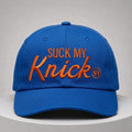 Suck My Knick Baseball Hat New York Knicks Merch Gift For Sport Fans - Merchluma