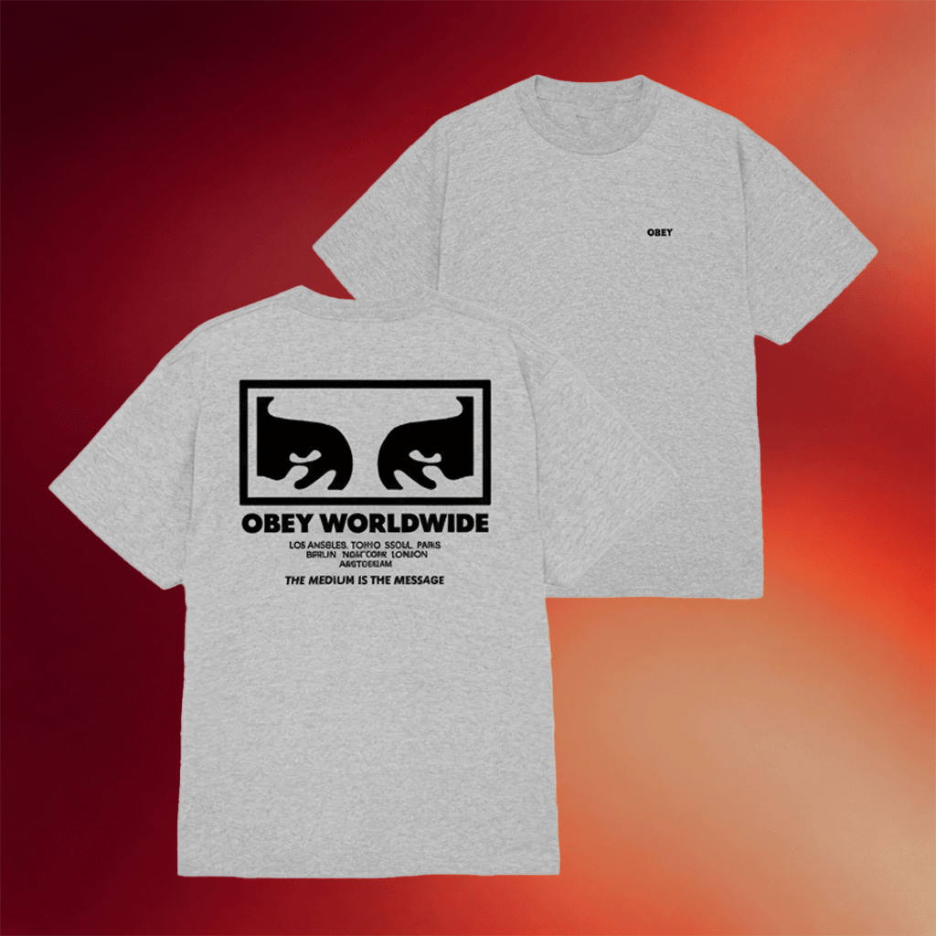 Zebraclub Merch Obey The Medium Is The Message T-Shirt Good Gifts For Friends - Merchluma