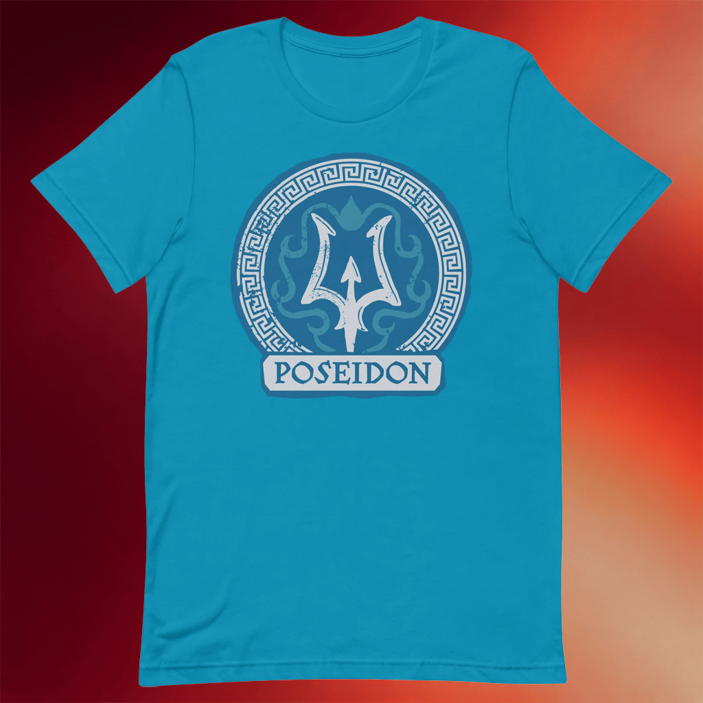Percy Jackson Merch Percy Jackson T-Shirt Poseidon Cabin Shirt Birthday Gift For Husband - Merchluma