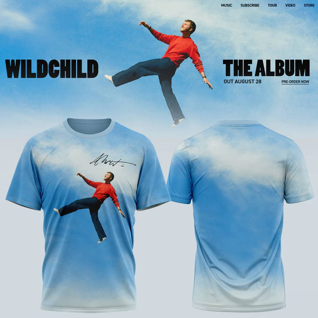 Alex Warren Wildchild The Album T-Shirt Signature Concert Fan Apparel Alex Warren Merch 2026 - Merchluma