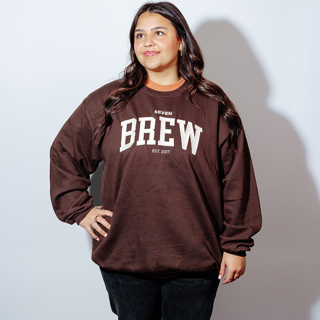 7 Brew Merch Cozy Cocoa Crewneck Seven Brew Sweatshirt Birthday Gift For Wife - Merchluma