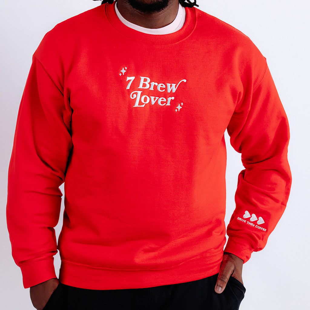 7 Brew Merch Heartthrob Crewneck 7 Brew Lover Sweatshirt Gift Ideas For Son - Merchluma
