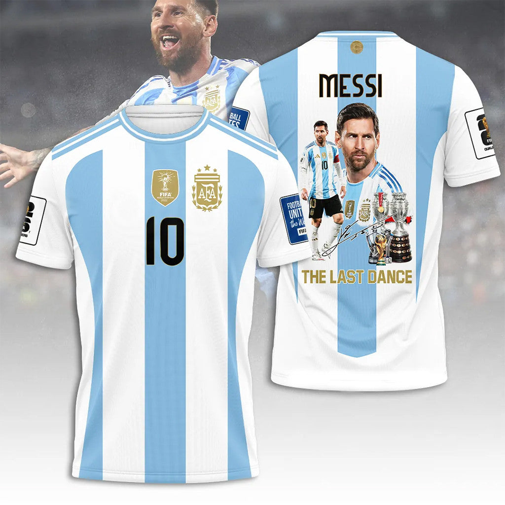 Lionel Messi T-Shirt #10 Argentina FIFA World Cup 2026 Merch The Last Dance Shirt Fan Apparel - Merchluma