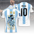 Lionel Messi T-Shirt #10 Argentina FIFA World Cup 2026 Merch The Last Dance Shirt Signature - Merchluma