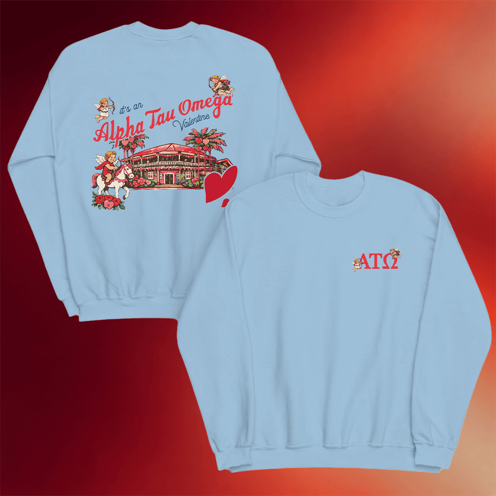 Alpha Tau Omega Merch Ato Valentines Sweatshirt Best Gifts For Girlfriend - Merchluma