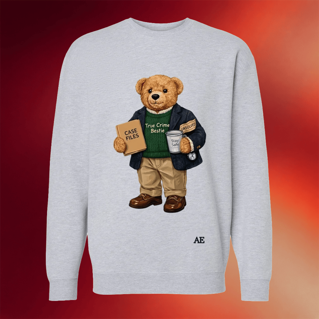 Annie Elise Merch 2026 True Crime Bear Sweatshirt Gifts Ideas For Besties - Merchluma
