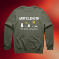 Arm's Length Merch Green Snowman Crewneck Arm's Length Five Loved Every Form Sweatshirt - Merchluma
