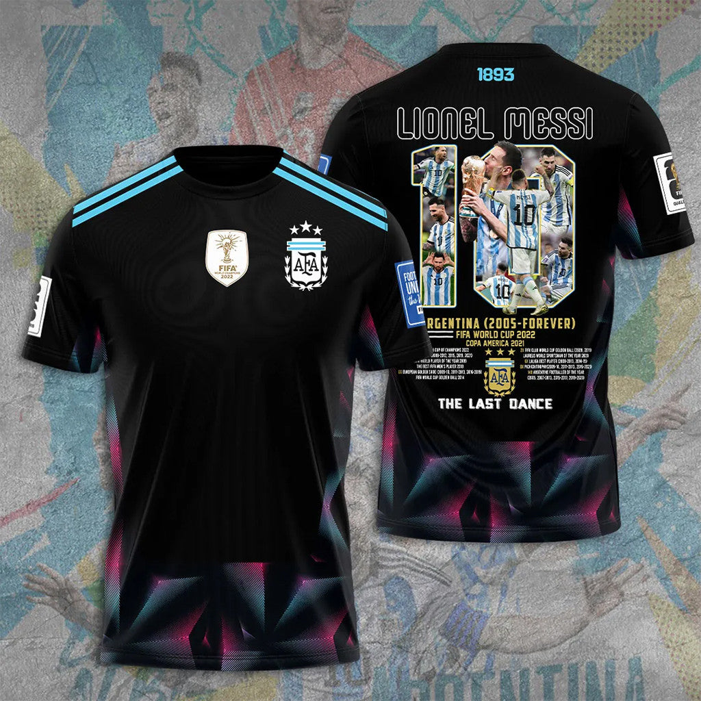 Lionel Messi Argentina FIFA World Cup T-Shirt The Last Dance Shirt Messi Merch Gift For Fans - Merchluma