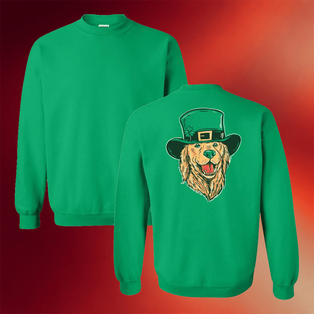 Barstool Sports Merch Leprechaun Dog Sweatshirt St Patrick's Day Apparel Gifts For Dog Lovers - Merchluma