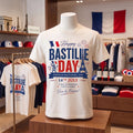 France National Team Bastille Day Commemorative T-Shirt Happy Bastille Day Shirt Patriotic Gift - Merchluma