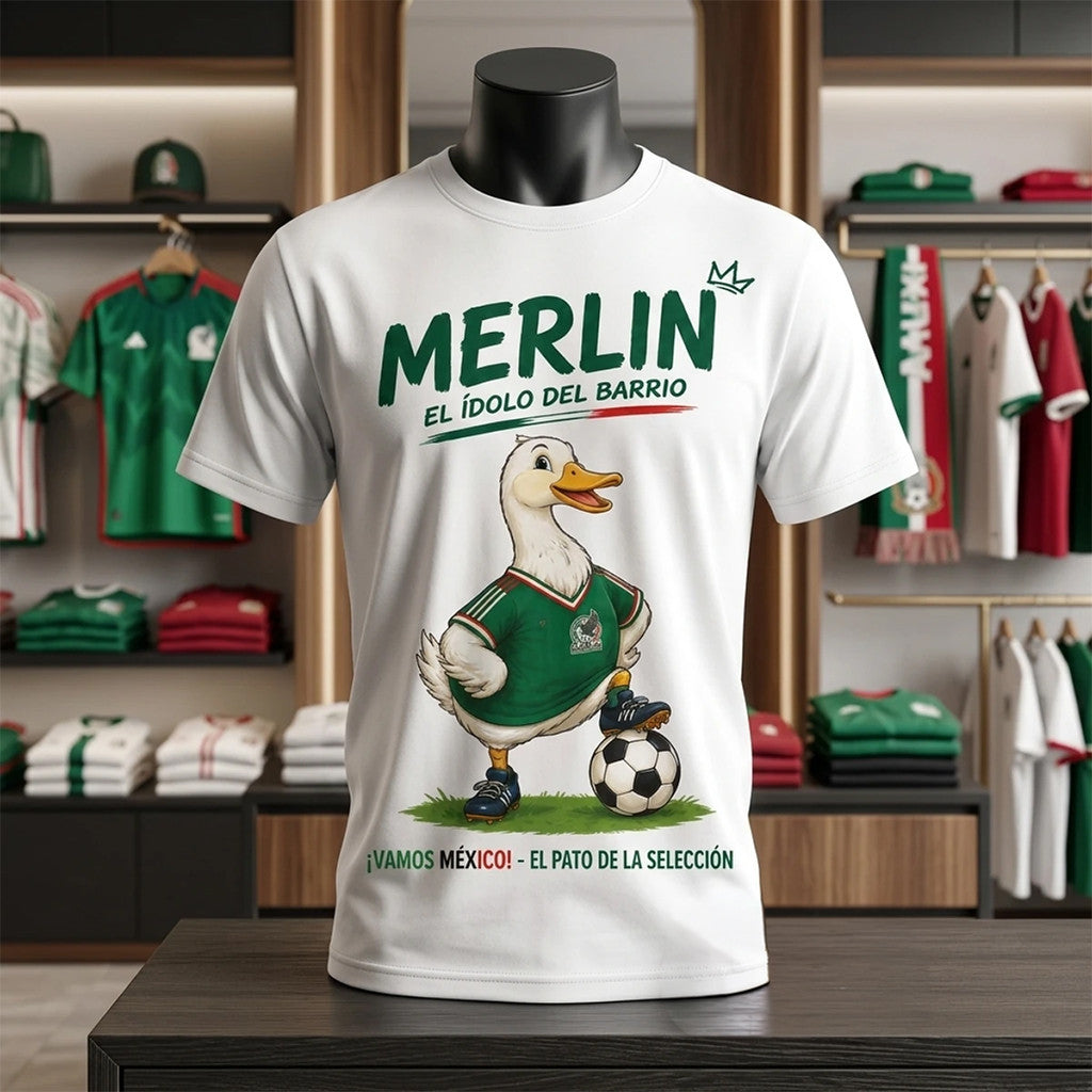 Mexico World Cup 2026 Merch Merlin The Duck Let Merlin In Mexico WC T-Shirt Gift For Fans - Merchluma
