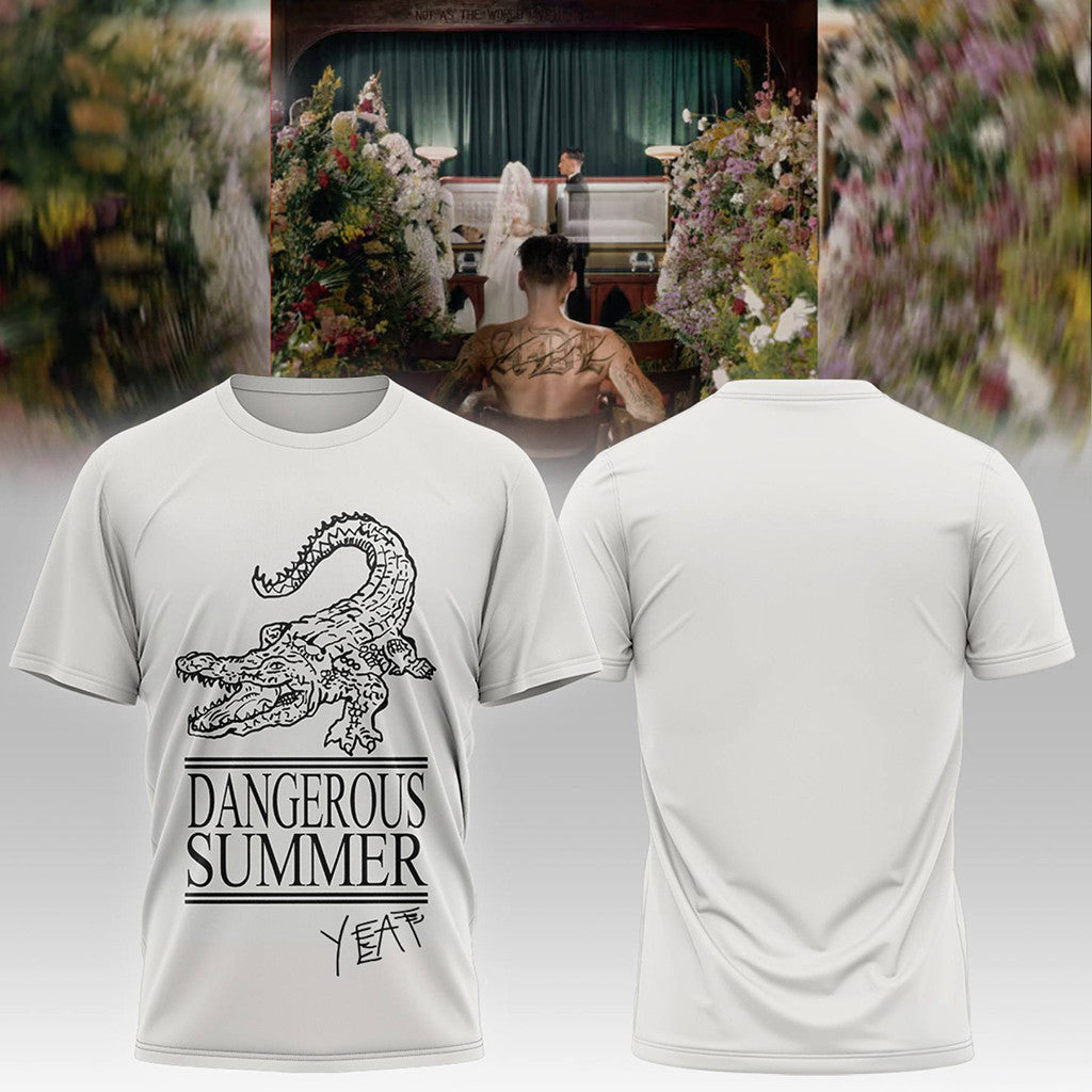 Yeat Dangerous Summer T-Shirt White Yeat Merch Gifts For Music Enthusiasts - Merchluma