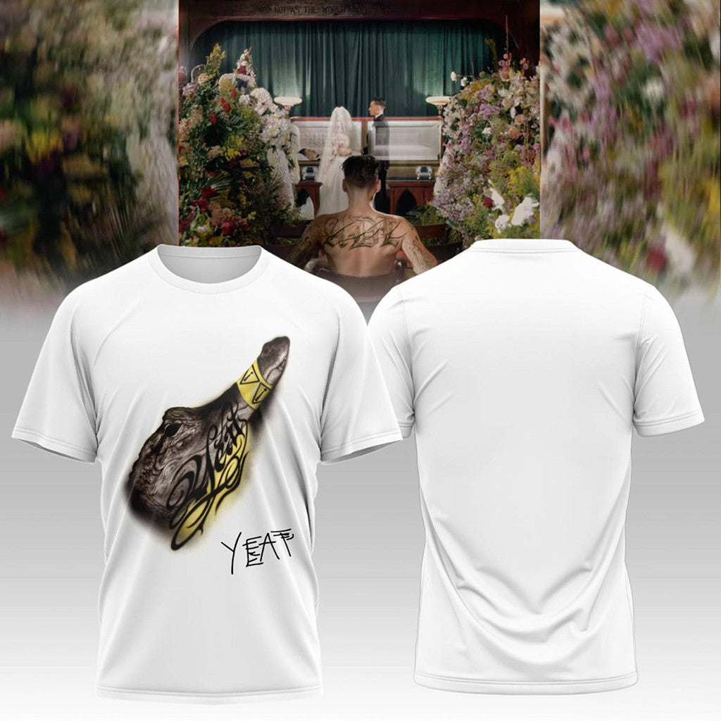 Yeat Merch 2026 Dangerous Summer Alligator T-Shirt White Cool Gifts For Rap Lovers - Merchluma