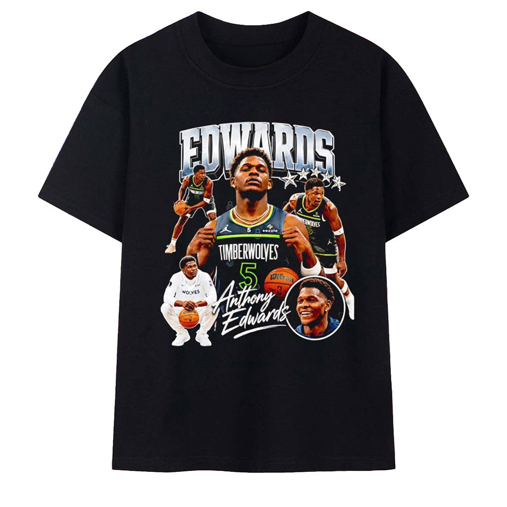 Anthony Edwards Minnesota Timberwolves Bootleg T-Shirt 2026 Basketball Fan Apparel Best Gifts - Merchluma