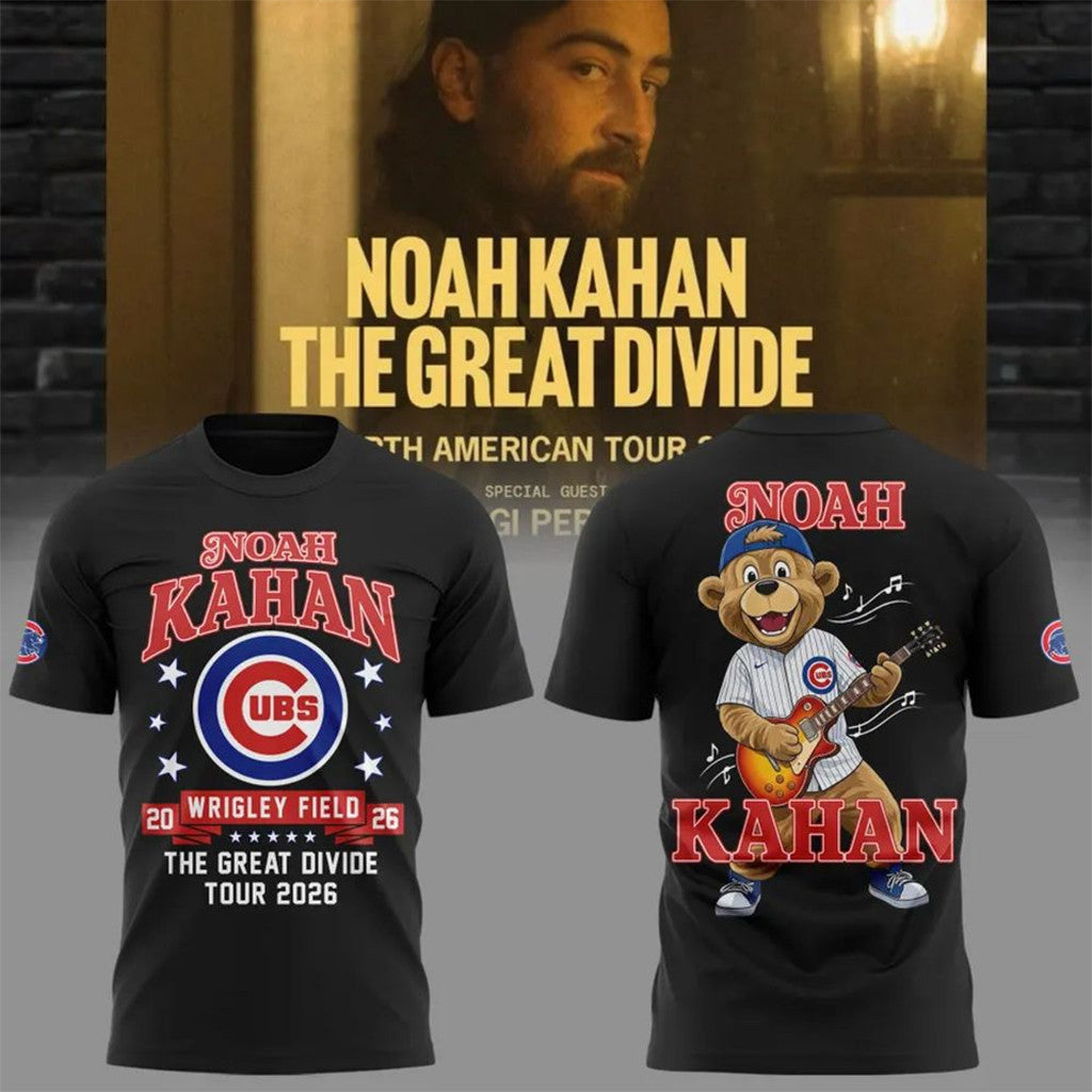 Chicago Cubs X Noah Kahan The Great Divide Tour 2026 Wrigley Field Event Shirt Noah Kahan Merch - Merchluma
