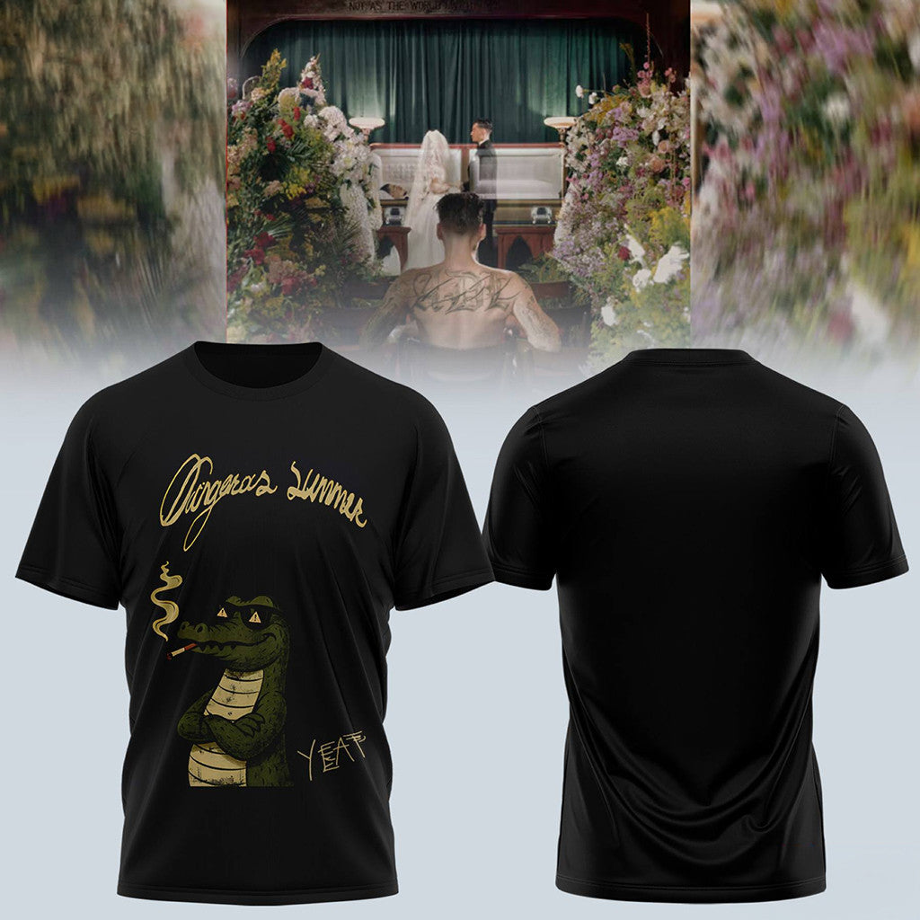 Yeat Dangerous Summer T-Shirt Black Yeat Merch Loose Leaf Shirt Gifts For Music Fans - Merchluma